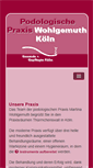 Mobile Screenshot of koeln-podologie.de