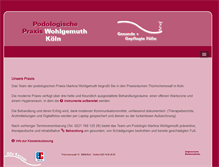 Tablet Screenshot of koeln-podologie.de